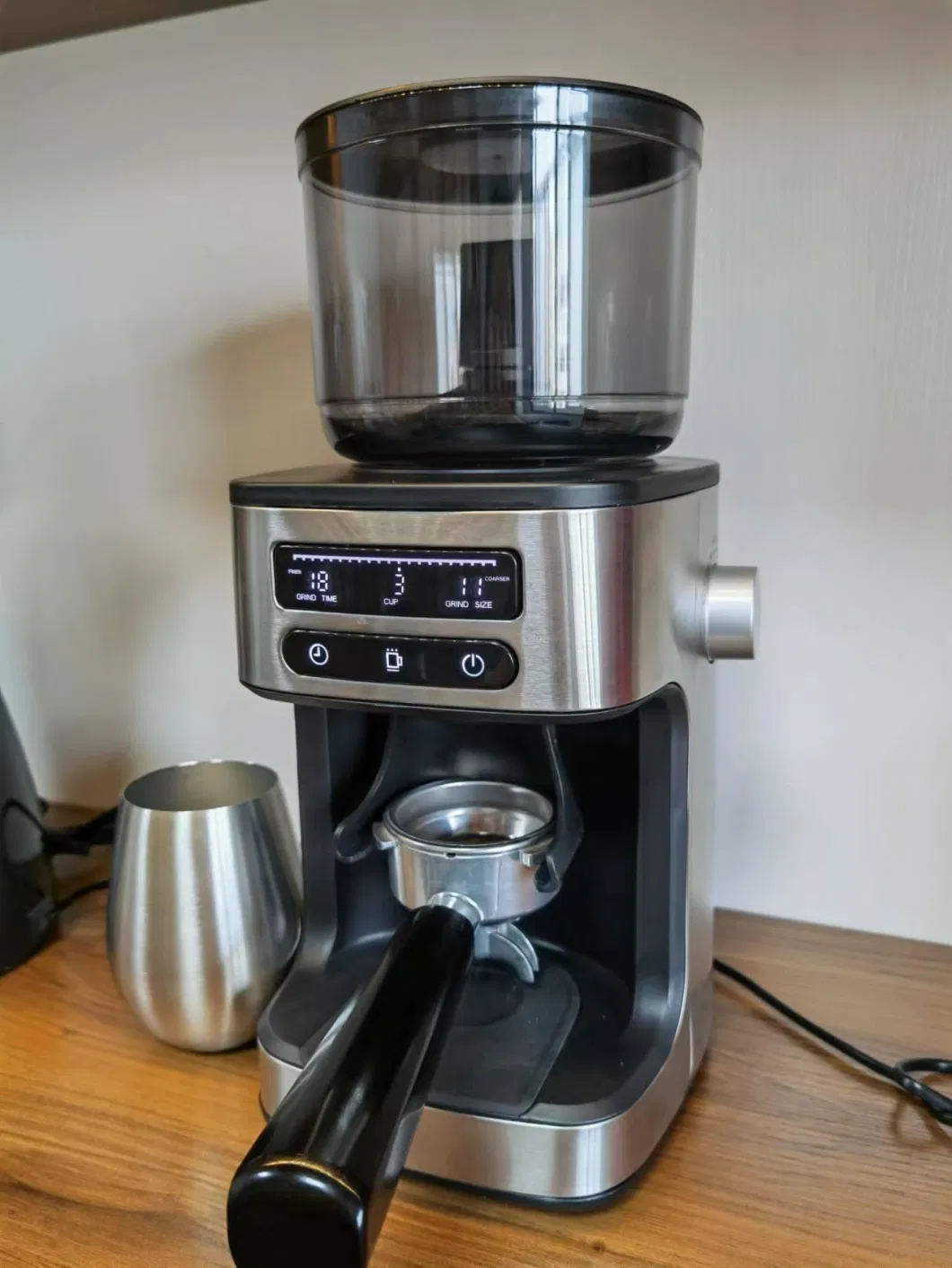 300W Stainless Steel Digital Coffee Electric Grinder