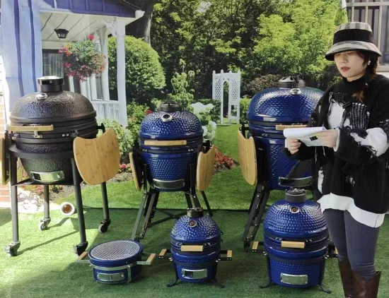 Wuxi MY Kamado 바베큐 Parrillas De Carbon 4 in 1 휴대용 바베큐 그릴 숯 흡연자 그릴 고기 수직 흡연 그릴